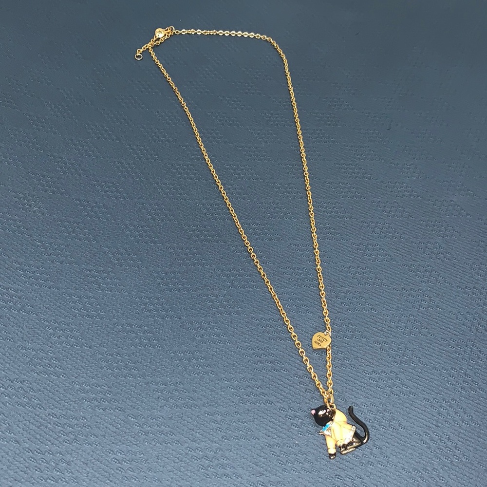 Juicy Couture cat necklace
